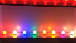 SUNSTAR 3W Led Bulb Lamp E27 B22 Colorful Led Light Lampu Warna Wani G45 Ping Pong Bulbs Home Decor