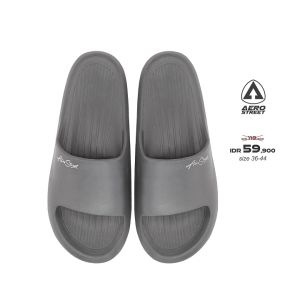 Aerostreet 39-44 Ceilo Abu - Sandal Sendal Selop Slip On Casual Pria Wanita Aero Street AABAA