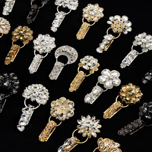 กระดุมเสื้อโค้ทขนมิงค์กระดุมหญ้าหนังกระดุมปากเป็ดติดเพชรสำหรับเสื้อผ้าระดับไฮเอนด์ติดเพชรกระดุมประดับขนมิงค์สำหรับผู้หญิง