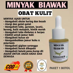 MINYAK BIAWAK OBAT SALEP TERLARIS 2024 TOP MENGOBATI SEMUA JENIS ALERGI MENGOBATI EKSIM KORENG PANU