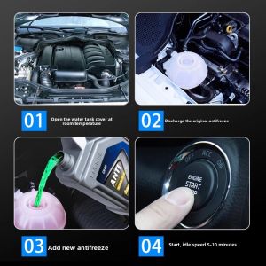 MONLEYTA | German Long-Lasting Red Automobile Engine Coolant Anti-Freeze Fluid For Car Radiator Water Box Freeze Point -45℃ 4L Net Content