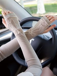 MiiOW | Tay lụa băng chống nắng cho nữ mùa hè Tay bảo vệ khi lái xe Tay chống tia UV Tay chống nắng ngoài trời Tay chống nắng khi đi xe đạp
