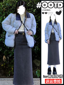 Winter Cotton Jacket Womens Short Lightweight Padded Coat Polo Collar Thickened Polyester Fiber Loose Fit New Arrival