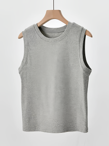 QIAOCHENXIAN | Women No Sleeve Fat Concealing Large Size Tank Top