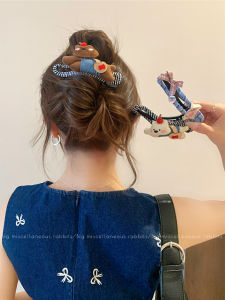 Large Size Lovely Dog Bowtie Half Hair Clamp with Elegance