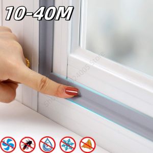 10-40m Window Sealing Strip Acoustic Foam Sliding Strip Door Windproof Soundproof Cotton Seal Door Gap Sound Sealing Strip