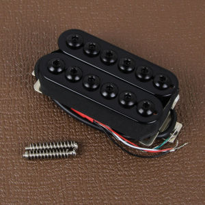 FLEOR 1pcs Ceramic Electric Guitar Humbucker Pickup High Output Neck /Bridge Pickup Big Hex Pole-pieces 4-Wires Coil Splitting