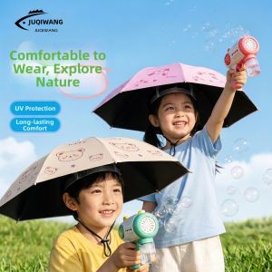 JUQINWANG | Double Layer Sun Protection Umbrella Hat Large