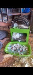 Mesin Potong Pemotong Keripik Singkong Ubi / Rajang Kripik Serbaguna Listrik Dinamo 200watt