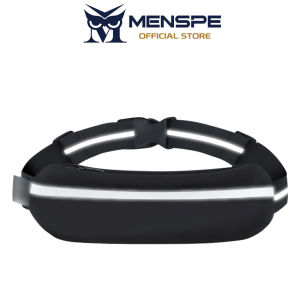 MENSPE Men’s Waist Bag Fashion Fitness Bag Ultra Light Crossbody Bag Sports Bag Waterproof Large Capacity Street Bag 360° Reflective Strip Design Casual Bag Travel Bag Phone Pouch For Men Women