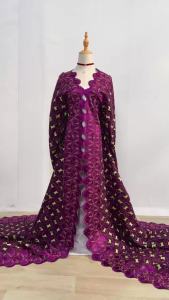 African Swiss Voile Lace Fabric Intricate Embroidered Ethnic African - Style Dress & Wedding Garment Lace Fabric (High Quality)