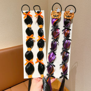 Princess Halloween Wig for Girls Sweet Cute Bubble Braid Baby Girl Hair Accessories Childrens Costume Accessories