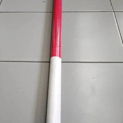 tongkat bambu Pramuka anak SD (merah putih) tinggi 160cm siyap pakai