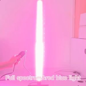 Standing Grow Light for Indoor Plants Splicing Design LED Plant Grow Lamp with Tripod 3 Lighting Modes & Timer (6H/9H/12H) Full Spectrum/Red+Blue Light Adjustable Height 40-120cm for Potted Plants Succulents Flowers Vegetables