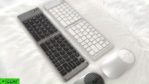 Bộ Bàn phím chuột mini Gấp gọn không dây Z219 kết nối bluetooth 5.2 + 3.0 + Usb wireless 2.4g