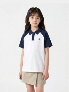 spao | Girls Short Sleeve Summer Polo Shirt