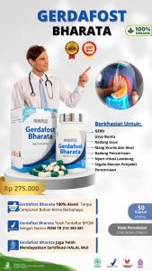 Gerdafost Bharata - Obat Gerd - Asam Lambung Tinggi - Maag Kronis Paling Ampuh