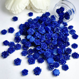 Phụ Kiện Trang Trí Móng Tay Nhựa Hình Hoa Trà Màu Hồng Bóng Mượt Bộ Sưu Tập Hoa Màu Xanh Klein Phong Cách Tối Giản Phát Sáng Tự Làm