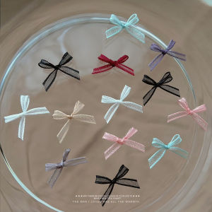 Nail Organza Bow Jewelry Lace Strap Three-Dimensional Fabric Fairy Style Bow Nail Ornament