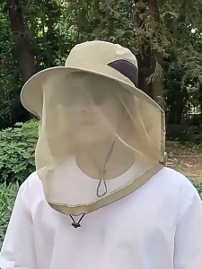 ฤดูร้อนยุงตาข่ายหน้าจอหมวกดวงอาทิตย์ชายและหญิงตกปลากลางแจ้งบนหมวกเลี้ยงผึ้งเก็บชาหมวกกันแดด