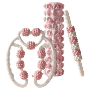 Professional Leg Slimming Foam Rolling Massage Stick Ring Shape Wolf Tooth Bar Yoga Fitness Equipment Online Exclusive