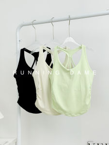 2025 New Fitness Clothing Top Hollow out Breathable Yoga Shockproof Sports Womens Tight Fit V-neck Tank Top Running Lady