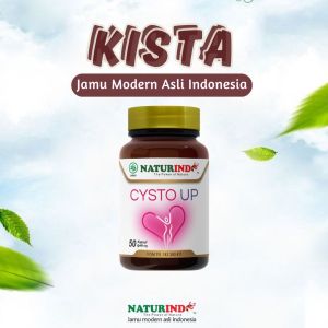 Herbal Solusi Kista Miom Penghancur Kista - Cysto up Naturindo isi 50 Kapsul suplemen wanita
