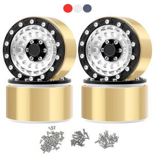 4PCS 1.9" Beadlock Wheels Aluminum Rims Upgrades for Axial SCX10 I II III AXI90046 TRX4 TRX6 Gen7 Gen8 1/10 RC Crawler Car Acces