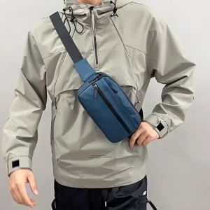 MENSPE Fashion Men Bag Chest Bag Waist Bag Shoulder Bag Cross Body Bag Large Capacity Multifunctional Leisure Bag Street Bag Casual Bag Lightweight Messenger Bag Travel Bag Business Bag Sports Bag