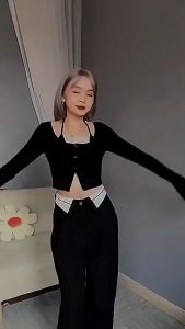 Quần ống rộng CẠP PHỐI CỔ ÁO SƠ MI kiểu dáng thời trang độc lạ cá tính lưng chun sau thoải mái có bigsize 105KG vải tuyết mưa cao cấp.