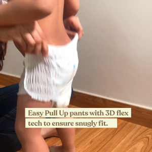 allter Organic Bamboo Pant Style Diapers -  Large (13–17kg) | 48 Count | Rash-Free Ultra Soft Super Absorbent Wetness Indicator