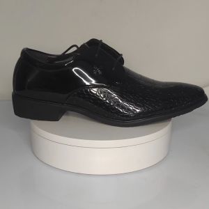 INLIKE Korea Fashion Sepatu Pantofel Tali Full Black Pria Formal Casual Kerja Kantor Keren Sepatu Murah Dewasa Laki Laki 071