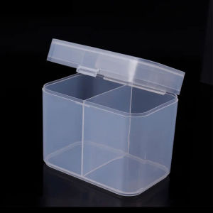 Transparent Makeup Remover Pad Storage Box Nail Tool Makeup Remover Cotton Pad Cotton Swab Storage Box