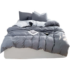 ผ้าห่มผ้าคลุมเตียงผ้าฝ้ายแท้ 4 ชิ้นสไตล์ญี่ปุ่น ผ้าฝ้ายผสม 3 ชิ้น ฤดูใบไม้ร่วง/ฤดูหนาว ผ้าห่มผ้าฝ้ายแท้ 4 ชิ้นสำหรับหอพักนักเรียน