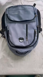 HY BAG #4054 FASHION MENS NYLON CLASSIC BACKPACK MULTI-COMPARTMENT ANTI-THEFT WITH KEY HOLDER