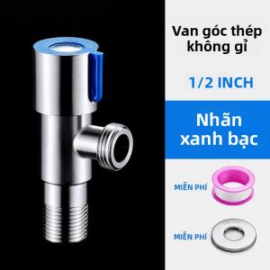 Tay Cầm Điều Khiển Kép Van Góc Inox 1 Đầu Vào 2 Ổ Cắm Cho Vòi Phòng Tắm Máy Giặt Hệ Thống Nước Vệ Sinh