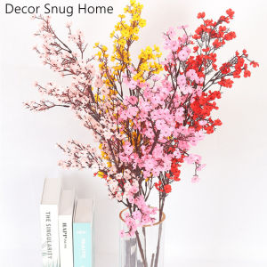 Free Shipping Artificial Flower Single Branch Fake Flower Indoor Living Room Home Decor Display Floral Decoration Artificial Flowers