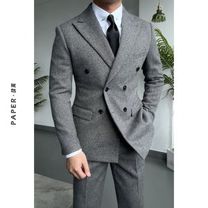 Thick Autumn Winter Stylish Attractive Mens Suit Set