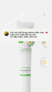 Kem dưỡng RETINOL 0.3 PHARMACERIS giảm mụn sáng da chống lão hóa tăng sinh collagen 40ml
