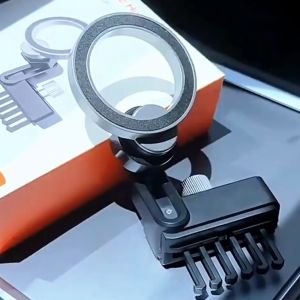 17mm Magnetic Car Phone Holder Mobile Cell Phone Support Mount for Tesla Model 3 Model Y Car Phone Stand Compatible with Magsafe