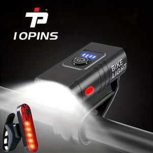 Bộ Đèn Xe Đạp LED USB Sạc Lại Được 2 Chiếc - Đèn Pha Trước Và Đèn Hậu Sau - Đèn Xe Đạp Cảm Biến Thông Minh Chống Nước