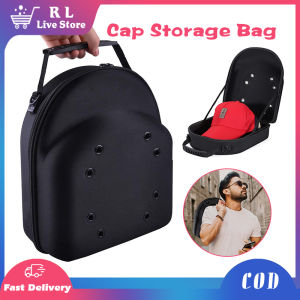 12 Inch Cap Carrier Case Portable Travel Baseball Hat Organizer Bag Box With Shoulder Strap For 6 Caps