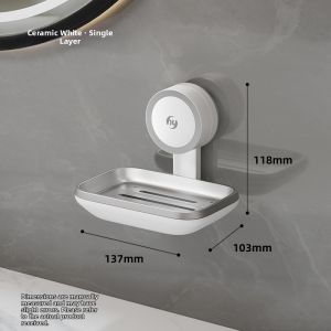 ECEJU | Drill-Free Double Layer Soap Storage Rack