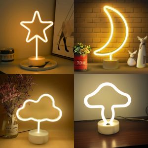 Childrens Room Night Light Decoration Desktop Lighting Cute and Warm Arrangement Bedroom Lamp Kidsrens Fun Book Lamp Home Decoration USB or 3*Aa Battery Powered