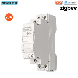 Tuya Smart Life ZigBee 20A Switch and Timer Power Monitor Energy Meter Remote Control Supports Google Home Alexa Home Automation