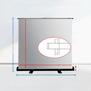 Home Projector Screen Pull down Portable Projection Screen High Definition Video Audio Electric Appliance Accessories