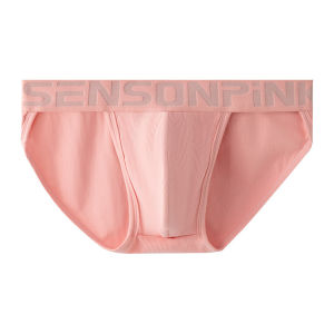 Mens Triangle Underwear U-Cut Mid-Waist Modal High-Slit Sport Briefs Comfortable Breathable Boys Boxer Shorts Innerwear