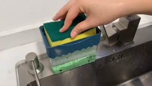 Dishwashing liquid automatic filling box pressing the liquid box kitchen spong洗洁精自动加液盒按压出液盒厨房海绵刷子皂液盒洗碗刷锅清洁神器