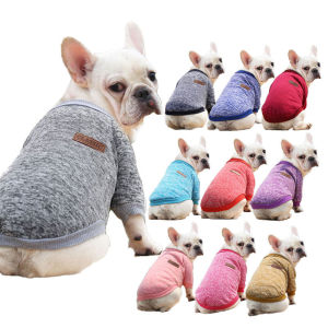 Fadou Pug Dog Cat Pet Clothing Autumn and Winter Sweater Two Legs Clothing Supplies Wool Small and Medium Dogs