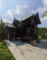 Gazebo Large House 18x16 kaki Balau Rumah Kayu Double Roof Wood Pondok Kayu Handmade Outdoor Garden Fence Taman Tandas. 